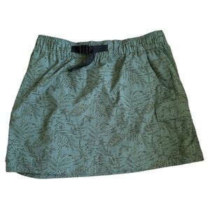 Aspen  Cargo Rip Stop Skirt Foliage Print Elastic Pull On Belt Ripstop Pockets